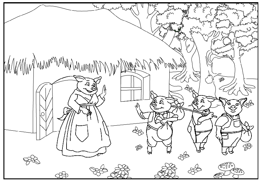 Coloring Pages Of Houses