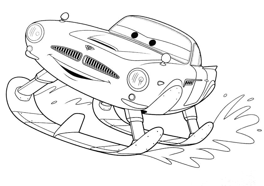 Cars 2 Coloring Pages Printable free coloring pages of finn mcmissile