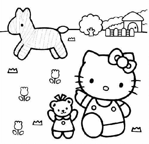  Kitty Coloring Sheets on Hellokitty Coloring Pages 2