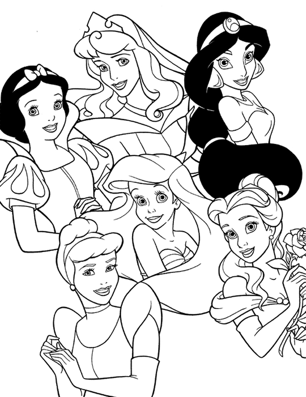 Disney Princess Coloring Pages  Coloring Pages 