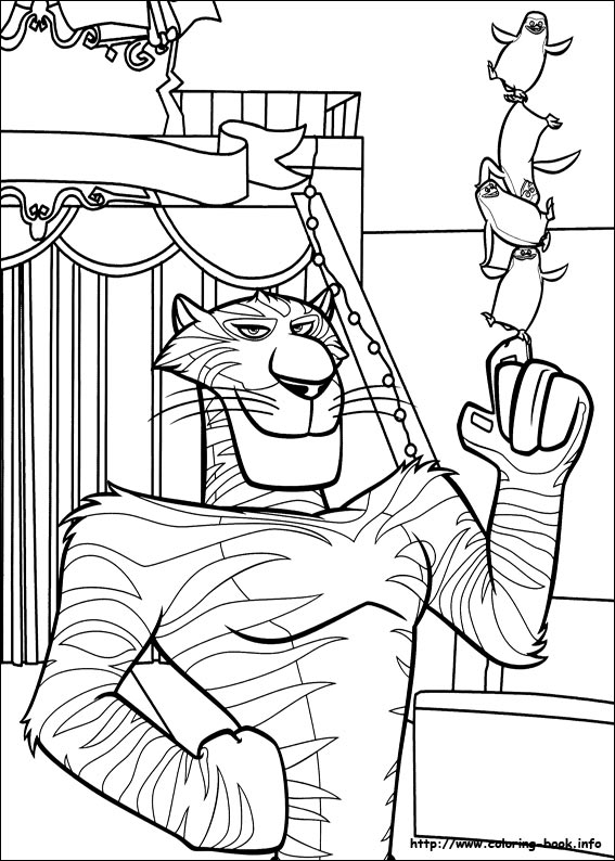 madagascar free coloring pages - photo #21