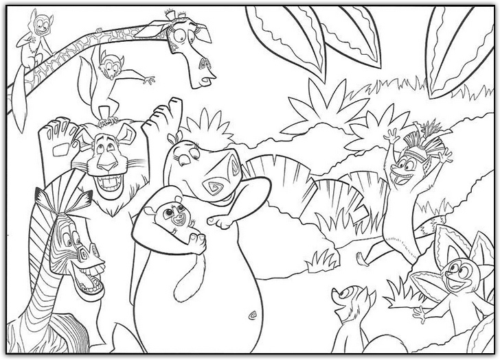 African Animal Coloring Pages African Animal Coloring Pages
