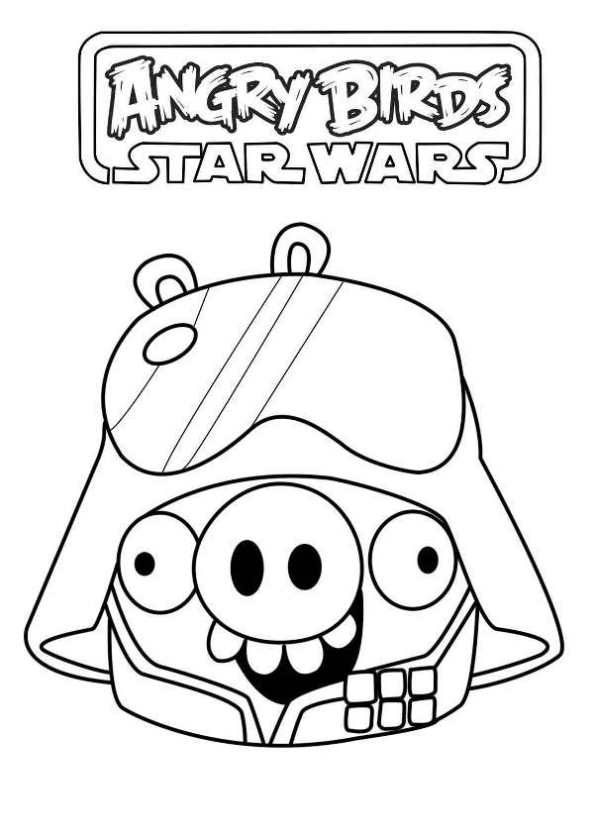 Angry Birds Star Wars Pigs Coloring Pages Traffic Club
