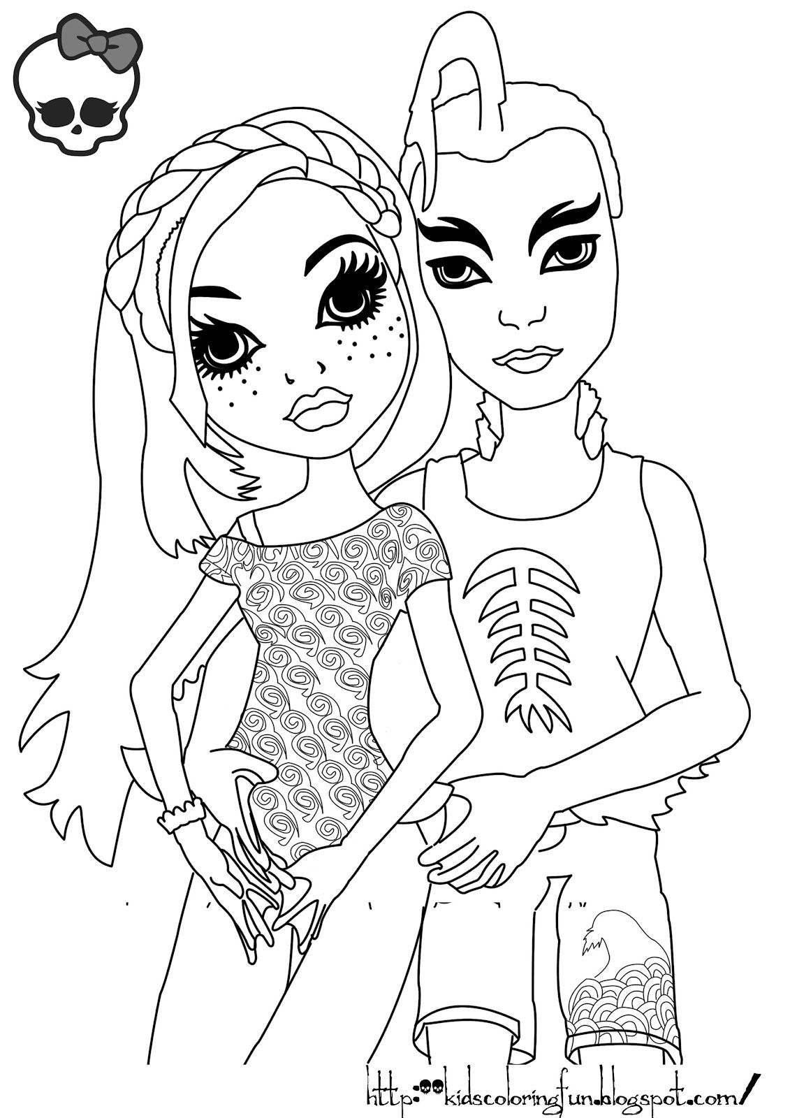 Monster High Lagoona Coloring Pages1_1 title=