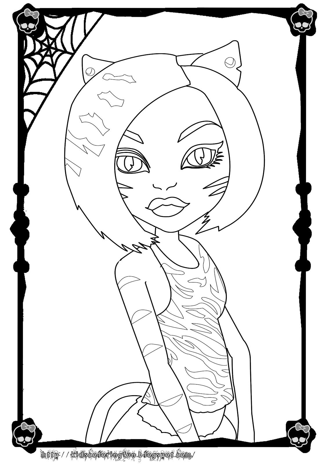 coloring lagoona printable monster high coloring pages monster high  title=