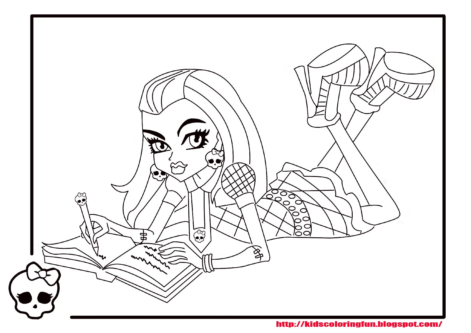 Baby Monster High Coloring Pages