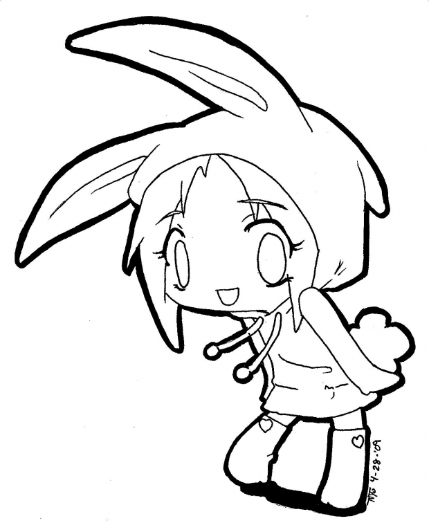 Chibi coloring pages - Imagui
